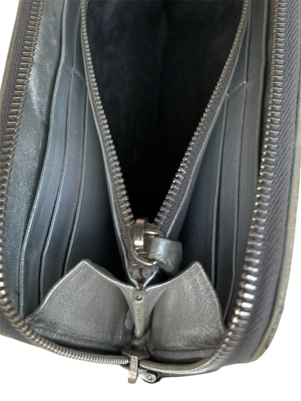 Prada Nappa Gaufre Zip Around Long Wallet
